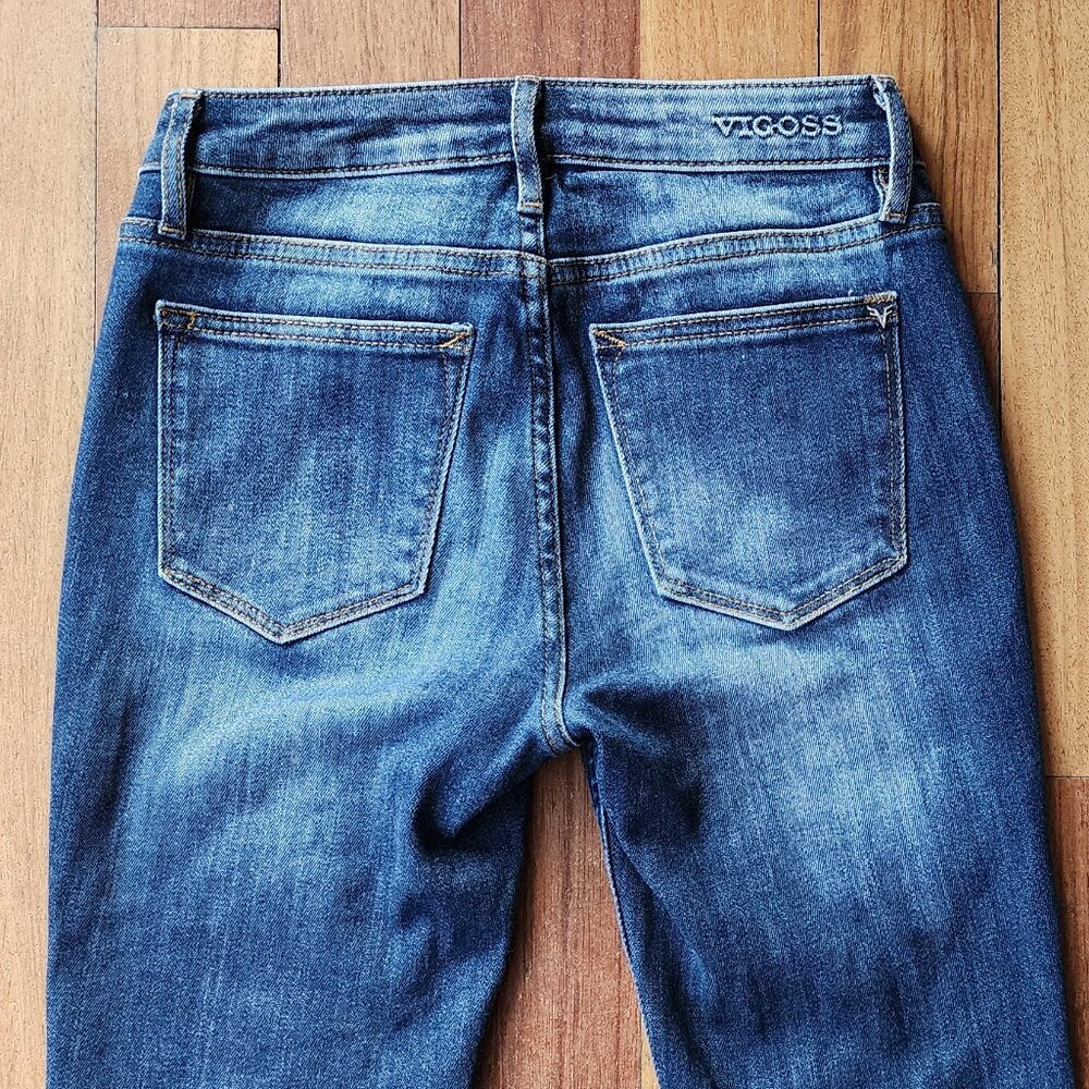 VIGOSS Jagger Boot Cut Faded Wash Jeans Size 24 - Picture 14 of 16